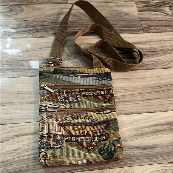Handbags - Route 66 Crossbody Tapestry Bag